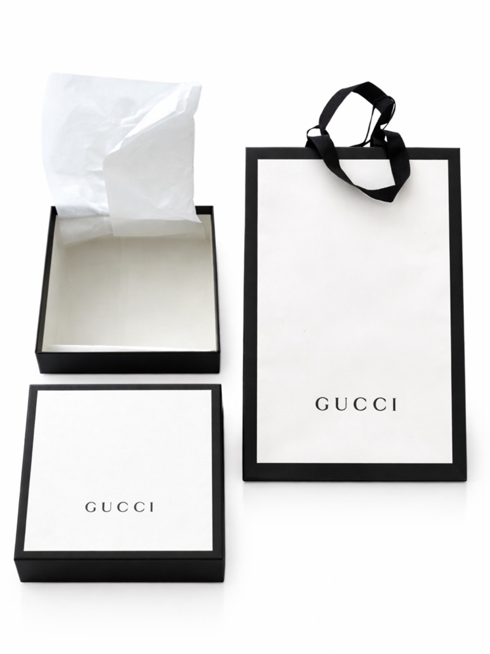 Gucci Empty Box & Gift Bag Set Authentic Packaging w Tissue Paper